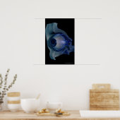 3d wireframe van de oogspieren in een socket poster (Keuken)