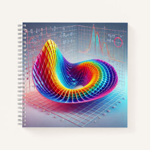 3D Wiskunde Oppervlak Boekomslag Abstracte Calculu Notitieboek