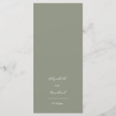 3D Witte Rozen Saliegroen Menu (Achterkant)