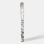 3D witte wolf gezicht Case-Mate iPhone Case (Achterkant / Links)