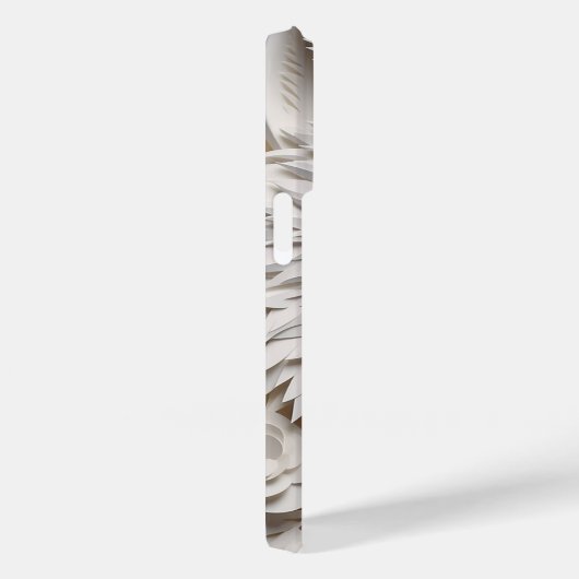 3D witte wolf gezicht Case-Mate iPhone Case (Achterkant / Rechts)