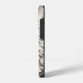 3D Witte Wolfengezicht iPhone Hoesje (Linkerkant)