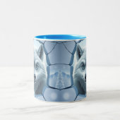3d wolf Gat In Een Muur Mok Wrap ontwerp (Center)