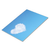 3D-wolk uit het zachte hart in een blauwe hemel Notitieblok (Schuin)