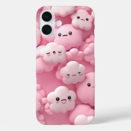 3D-wolken iPhone 16 Plus Hoesje