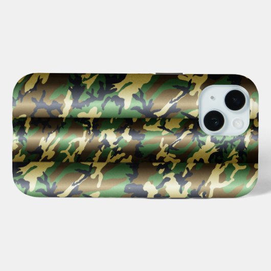 3D Woodland Camo Case-Mate iPhone Case (Achterkant (horizontaal))