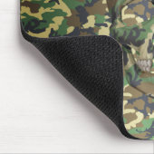 3D Woodland Camo Skull Muismat (Hoek)