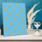 3D Yellow Sun-tekenpatroon Fotoplaat (Zijkant)