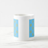 3D Yellow Sun-tekenpatroon Koffiemok (Center)