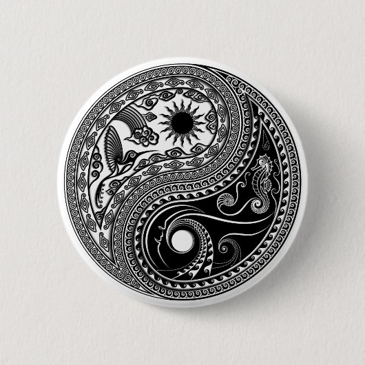 3D Yin & Yang Button (Voorkant)