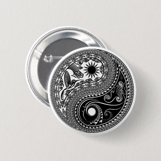 3D Yin & Yang Button (Voorkant /achterkant)
