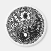 3D Yin & Yang Sun & Moon Sky & Zee - Magnet (Voorkant)