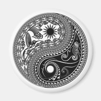 3D Yin & Yang Sun & Moon Sky & Zee - Magnet