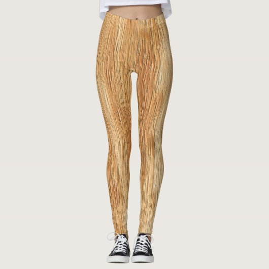 3D-zaadkorrelhouttextuur yoga leggings (Voorkant)