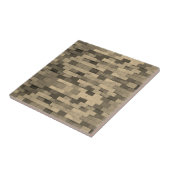 3D zandkleurige stenen Tegeltje (Zijkant)