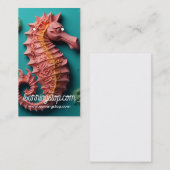 3D Zee Paard Zee Levenspatroon Oorbel Kaarten Visitekaartje (Voorkant / Achterkant)