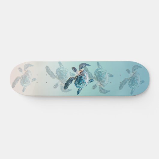 3D Zee Schildpadden Ocean Thema Persoonlijk Skateboard (Horizontaal)