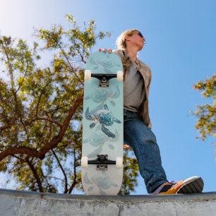 3D Zee Schildpadden Ocean Thema Persoonlijk Skateboard