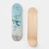 3D Zee Schildpadden Ocean Thema Persoonlijk Skateboard (Voorkant)