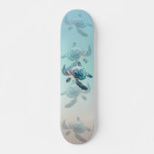 3D Zee Schildpadden Ocean Thema Persoonlijk Skateboard (Voorkant)
