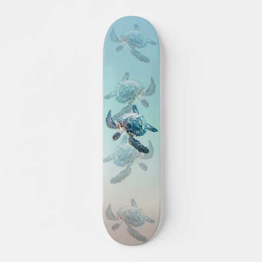 3D Zee Schildpadden Ocean Thema Persoonlijk Skateboard (Voorkant)