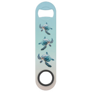 3D Zee Schildpadden Ocean Thema Speed Flessenopener