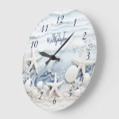 3D Zeeen sterren en schelpen | Kustmonogram Grote Klok (Hoek)
