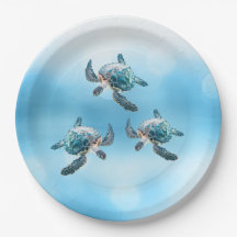3D Zeeschildpadden Oceaan Thema