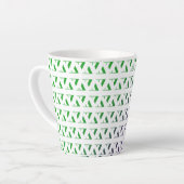 3D zigzagpatroon Latte mok (Linkerhoek)