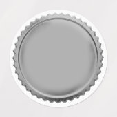 3D Zilveren Folie Ster-explosie Excellentie Award Labels (Design 1)