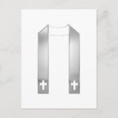 3D-zilveren priesterstola Briefkaart (Voorkant)