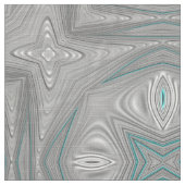 3D! Zilvergrijs Wit Turkoois ~ Stof (Close Up)