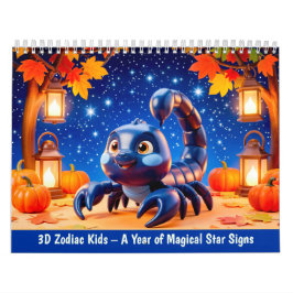 3D Zodiac Kids – Een jaar van magische sterrenbeel Kalender