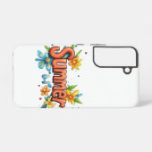 3d zomertekst samsung galaxy hoesje (Achterkant horizontaal)