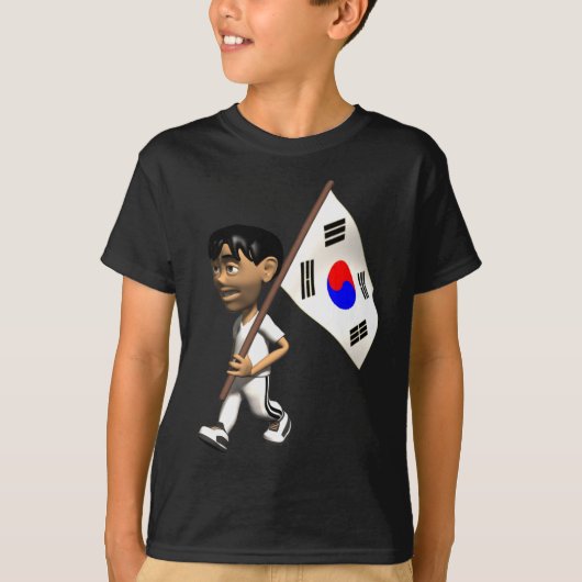 3D Zuid-Korea T-shirt (Voorkant)