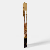 3D zwart en gouden bloemen Case-Mate iPhone Case (Achterkant / Links)