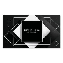 3D Zwart Wit Minimalistische Geometrische Gelaagde