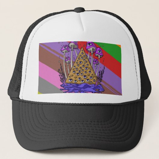 3dart gradiëntkleuren trucker pet (Voorkant)