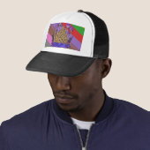 3dart gradiëntkleuren trucker pet (In situ)