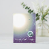 3de Birthday Orbit rond de zon Briefkaart (Staand voorkant)
