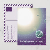 3de Birthday Orbit rond de zon Briefkaart (Voorkant / Achterkant)