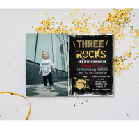 3de Birthday Rockstar fotouitnodiging