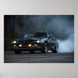 3de gen Camaro IROC-Z burnout Poster
