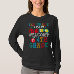 3de graad is zo vorig jaar welkom aan 4de graad vo t-shirt