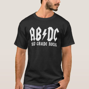3de grade zet ABCD terug naar klasse van de derde T-shirt