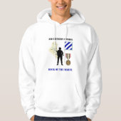 3de infanteriedivisie Irak oorlog woedend Hoodie (Voorkant)