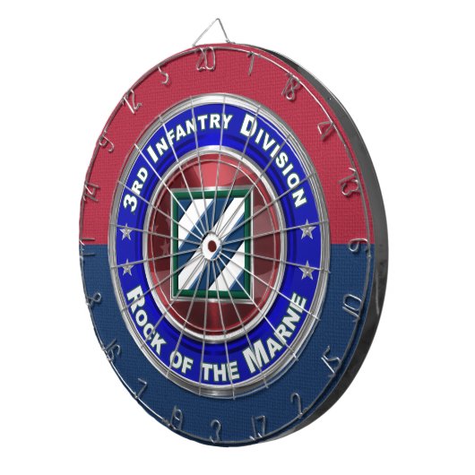 3de Infanteriedivisie Rock van de Marne! Dartbord (Voorkant Rechts)