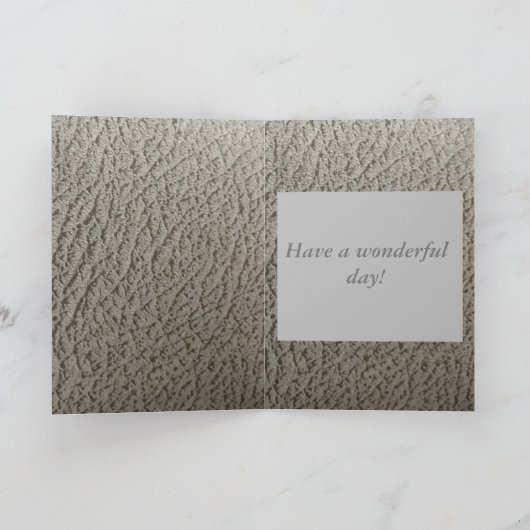 3de Jubileum, Faux-leder-Jubileum Kaart (Binnen)