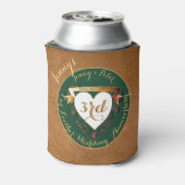 3de Jubileum leder Afbeelding Blikjeskoeler (Blikje Achterkant)