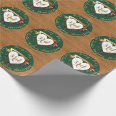 3de Jubileum Leder Afbeelding Cadeaupapier (Hoek)